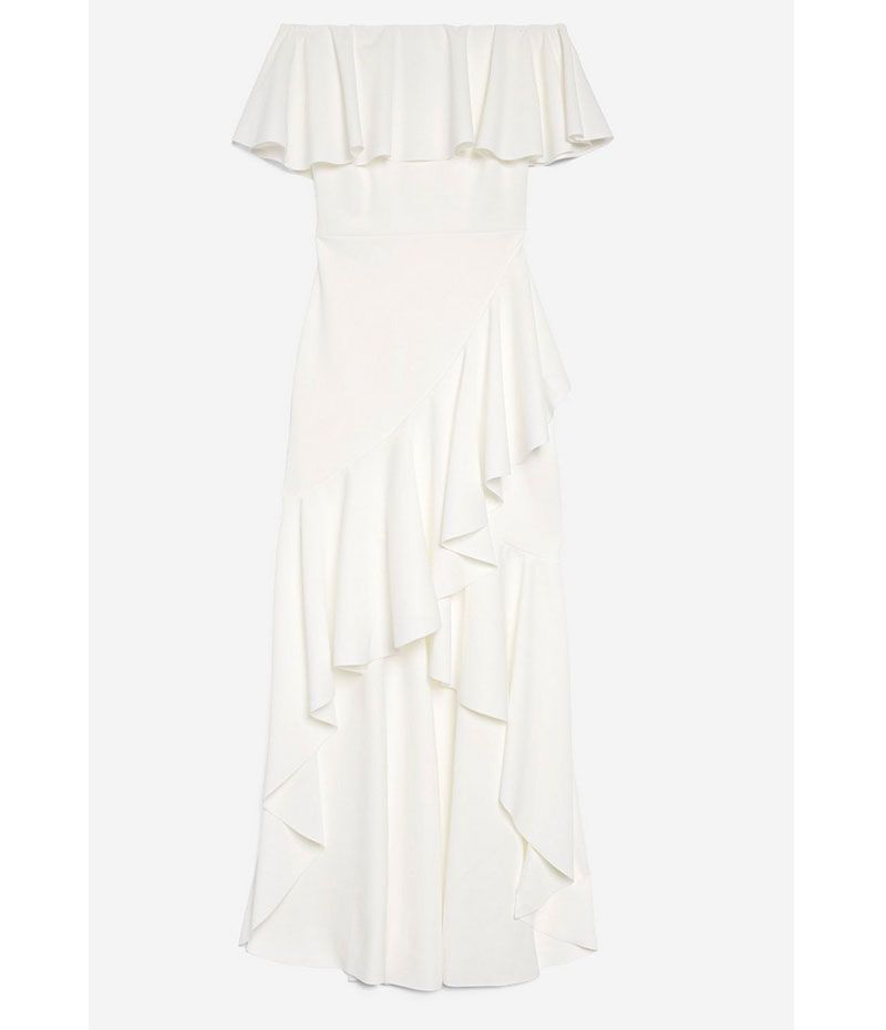 meghan markle white halter dress