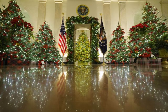 Melania Trump Unveils Christmas Decorations For Final Festive Season At The White House