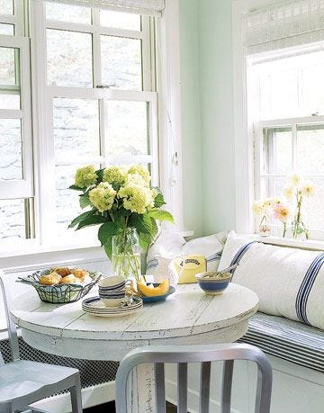 Farmhouse style banquette