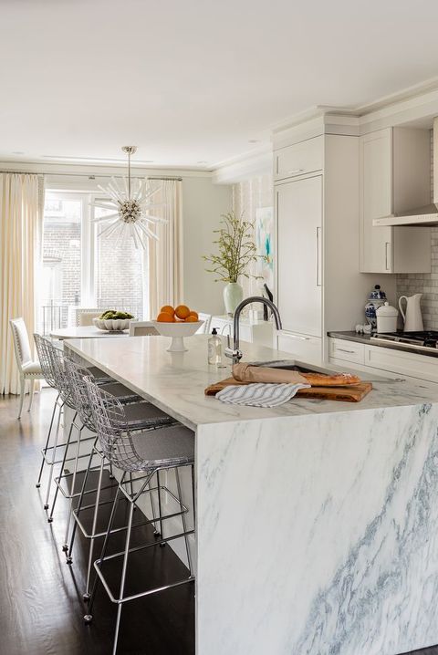 40 Best White Kitchen Ideas Photos Of, Orleans Kitchen Island With Marble Top