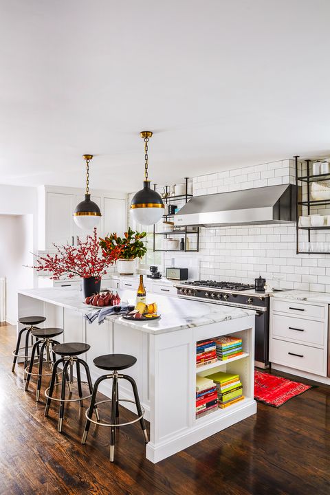 20 White Kitchen Design Ideas, White Kitchen Grey Countertop Ideas