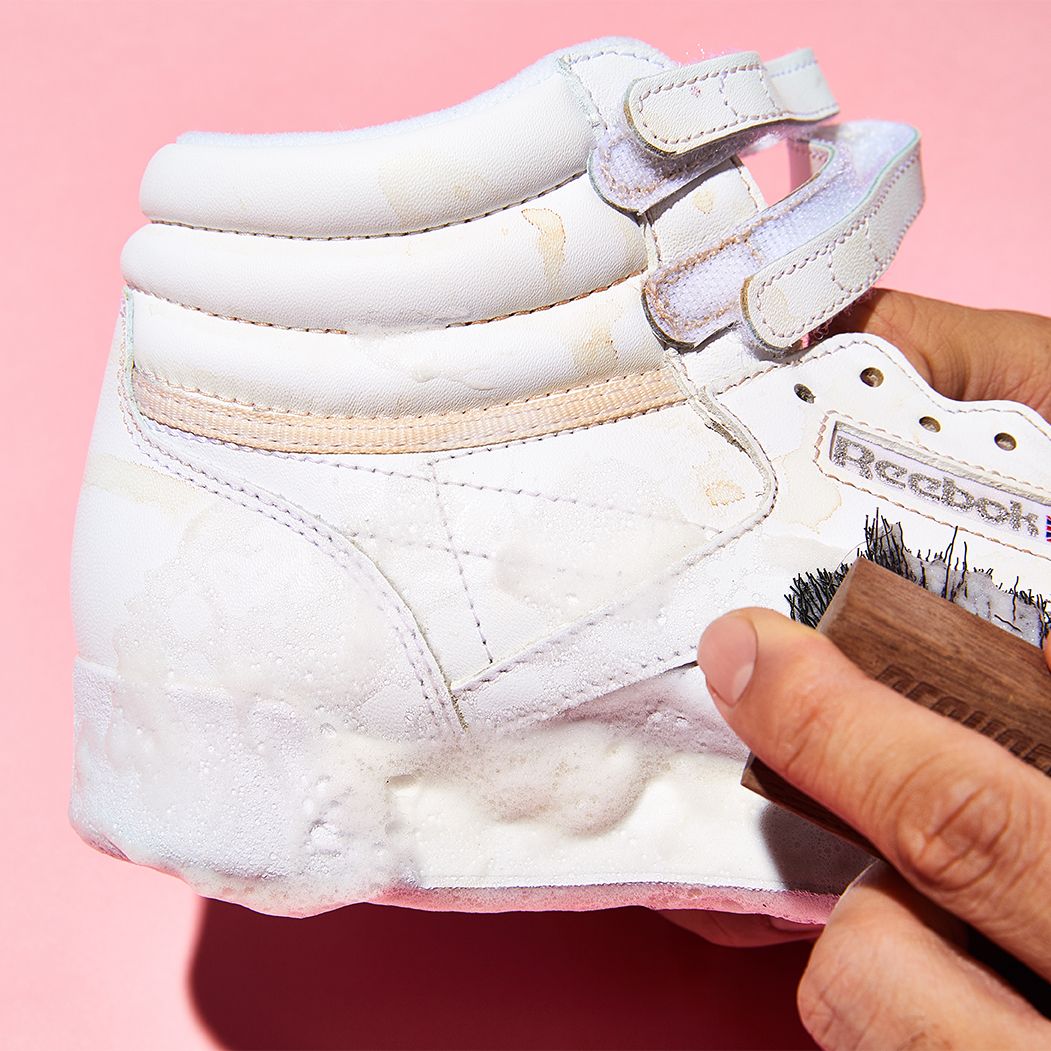 how to clean white suede trainers
