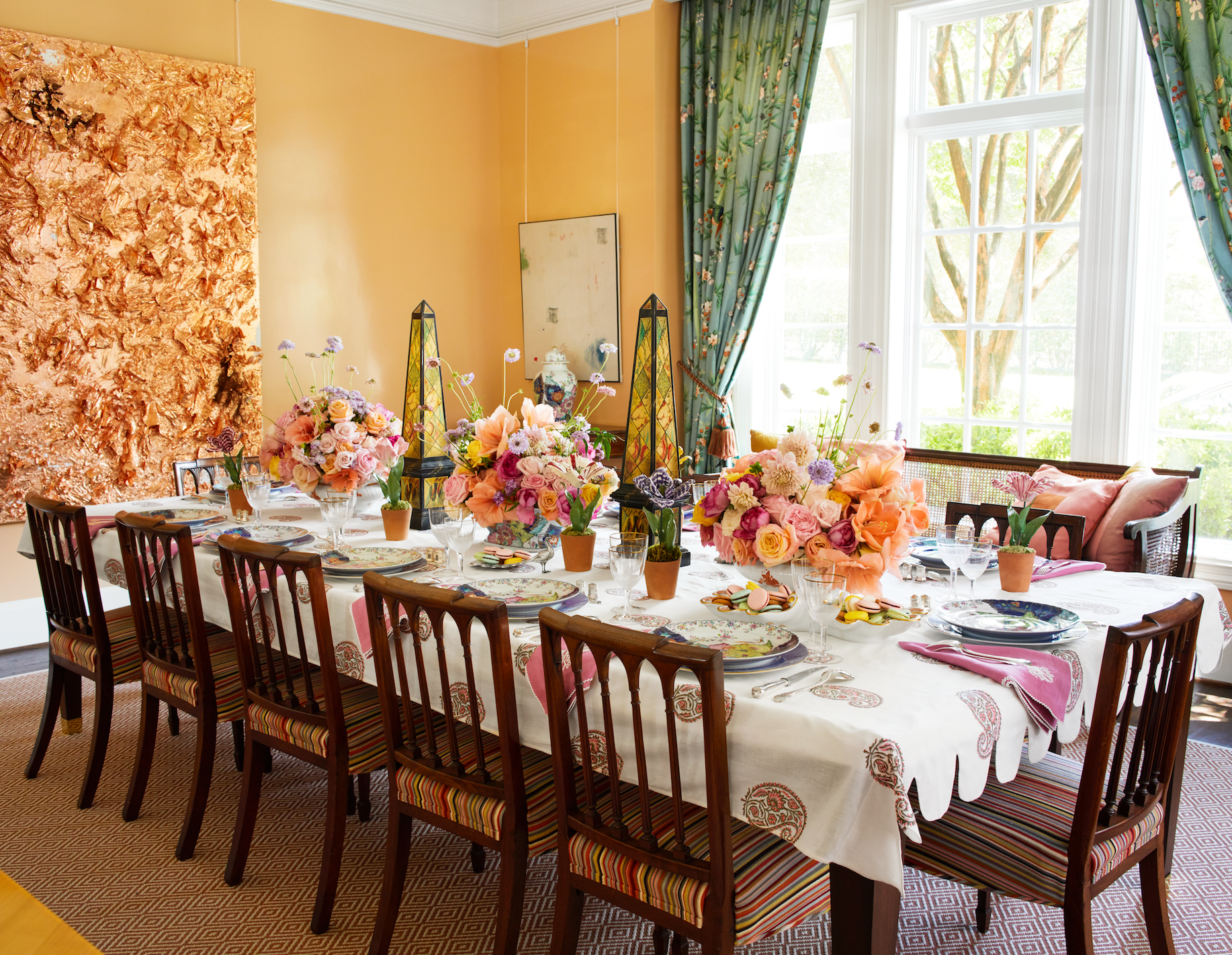 Colonial Dining Room Ideas / Home Tour English Style Decor In A