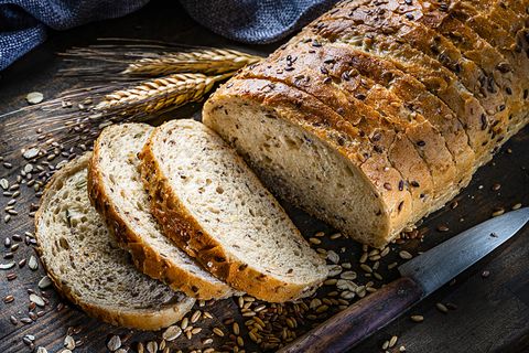 wholegrain and seeds sliced bread
