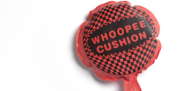 whoopee cushion with copy space