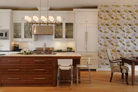 wide shot of residential kitchen