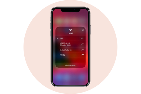 wifi networks shortcut apple iphone