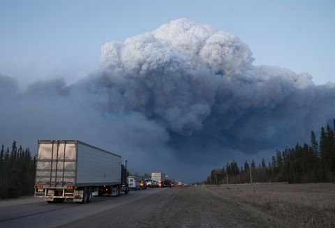 Wildfire Engulfs Fort McMurray Forcing Evacuations Of 80,000 People