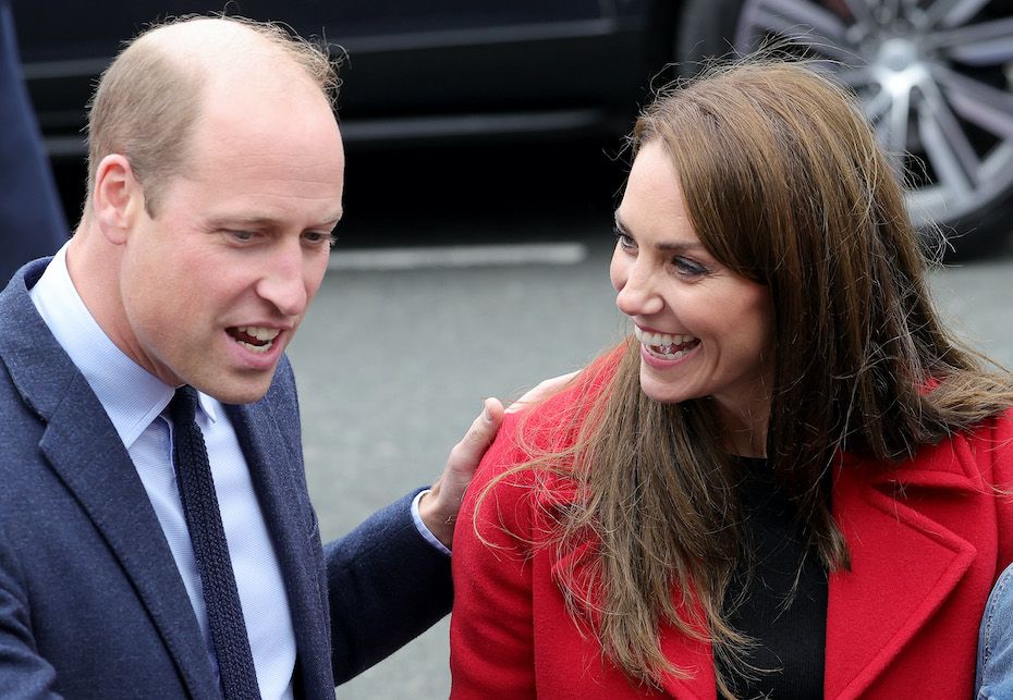 William and Kate Middleton enjoy PDA on first trip to Wales as Prince and Princess