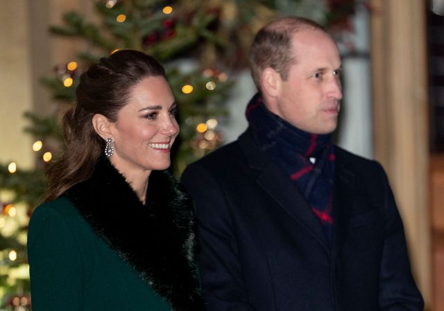 windsor, england   december 08 catherine, duchess of cambridge and prince william, duke of cambridge during an event to thank local volunteers and key workers in the quadrangle at windsor castle on december 8, 2020 in windsor, england photo by uk press pooluk press via getty images