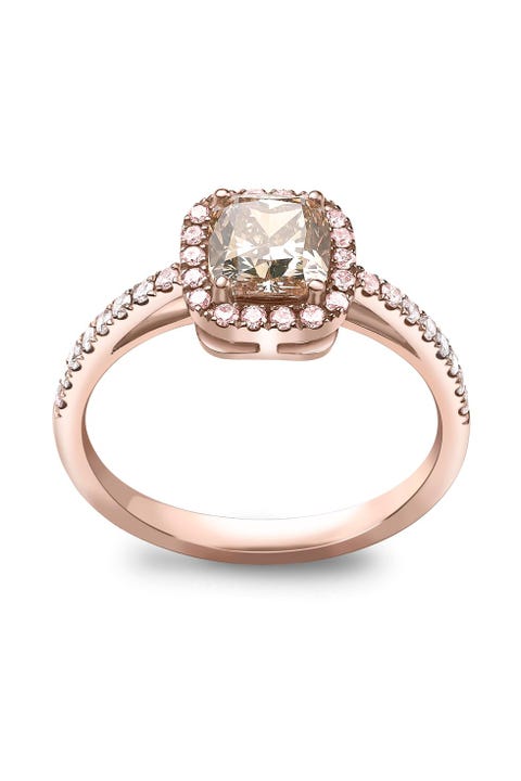 Pink engagement ring