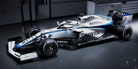 diseño del williams f1 para la temporada 2020