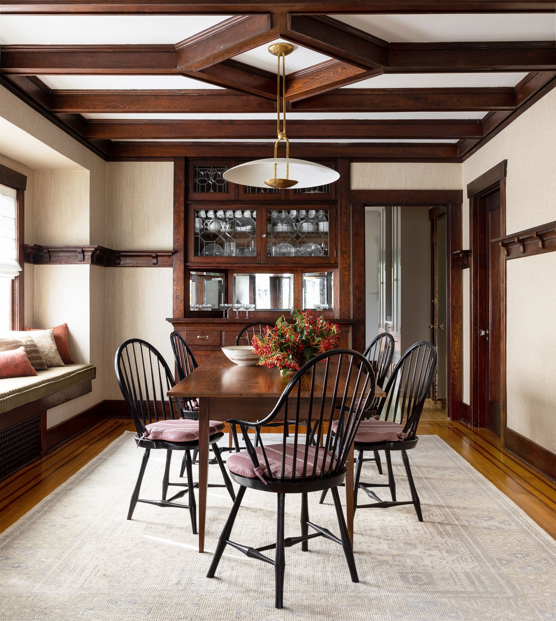 dining room window seat bench