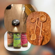 window shopping roomba, cooking utensils, and hot suace