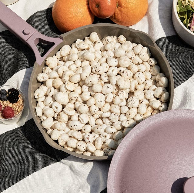 open always pan with food inside