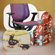 window shopping chair, ghia drink, rug detail