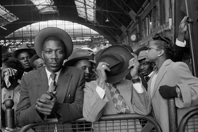 west indian immigrants arrive at victoria station, london, after their journey from southampton docks  original publication picture post   8405   thirty thousand colour problems   pub 1956 photo by haywood mageepicture posthulton archivegetty images