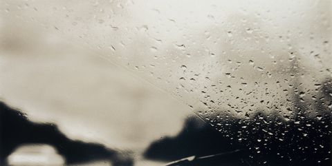 windshield wiper in the rain