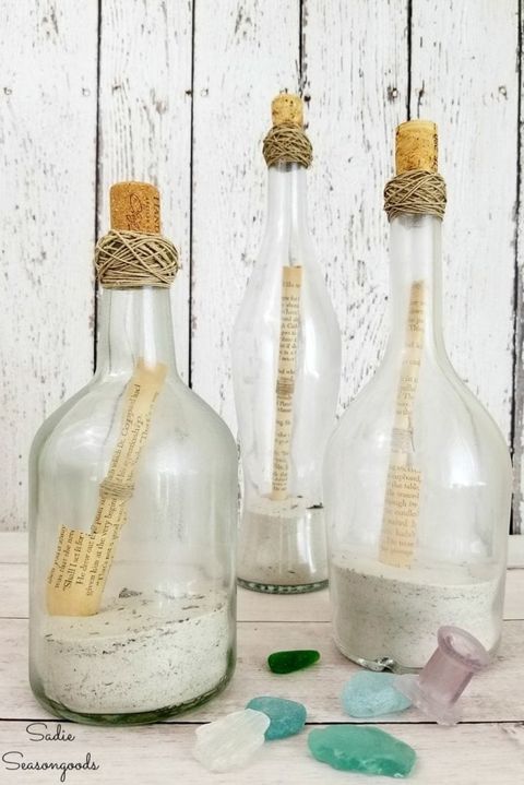wine bottle crafts message