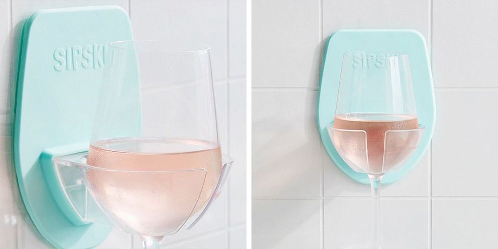 Silicone Shower Wine Glass Holder From Urban Outfitters