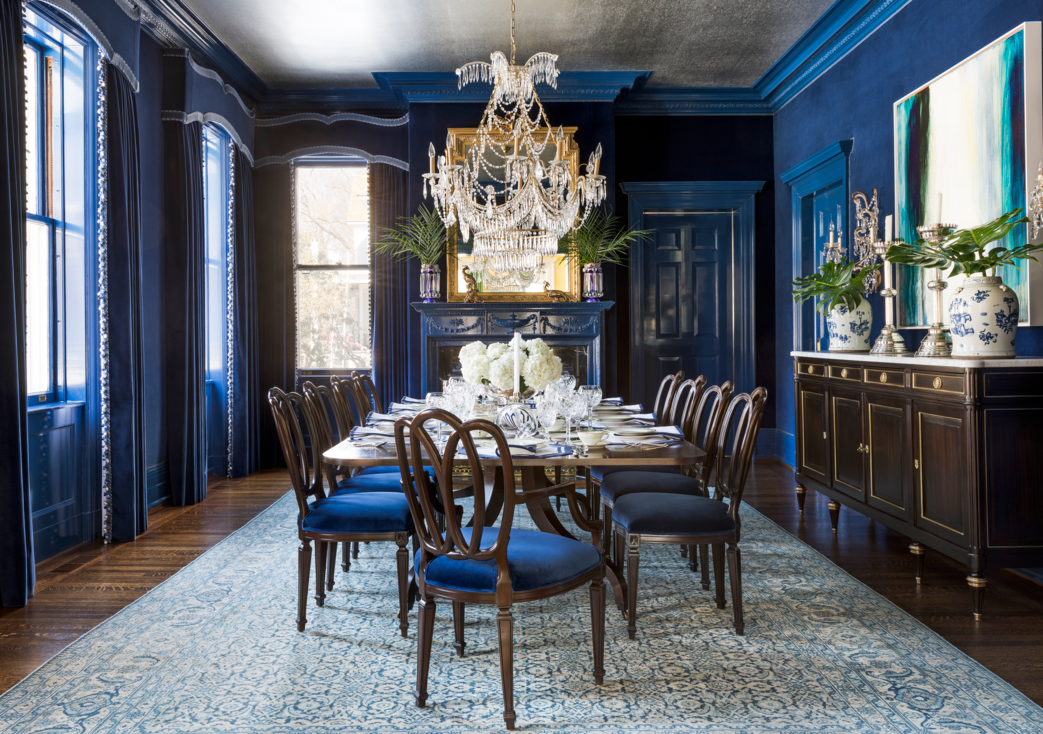 Green And Blue Dining Room / Farrow Ball Green Blue English Country Dining Interiors By Color : Grey and blue living room with a green view grey and blue living area with a green scenery on the outside is another fabulous idea you should take into consideration.