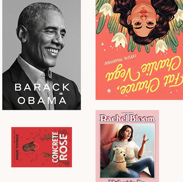the covers of various books featured in this list, including barack obama's memoir, on a white background