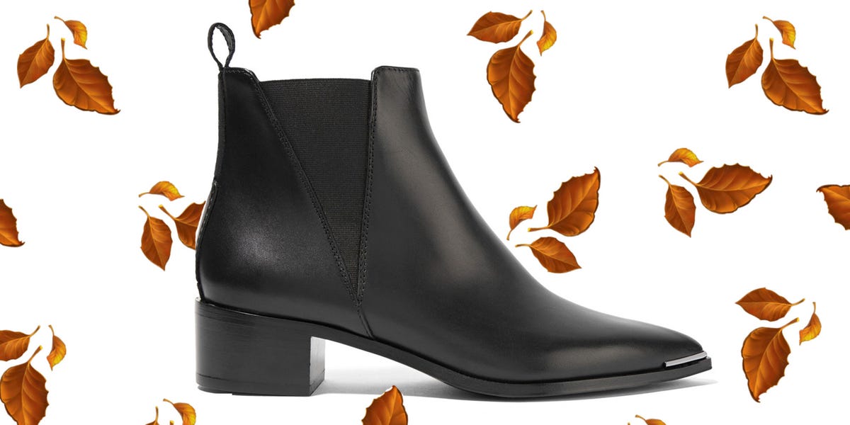 soft black leather ankle boots
