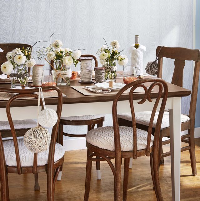 Diy Winter Table Decorations, Big Lots Dining Room Table Setup