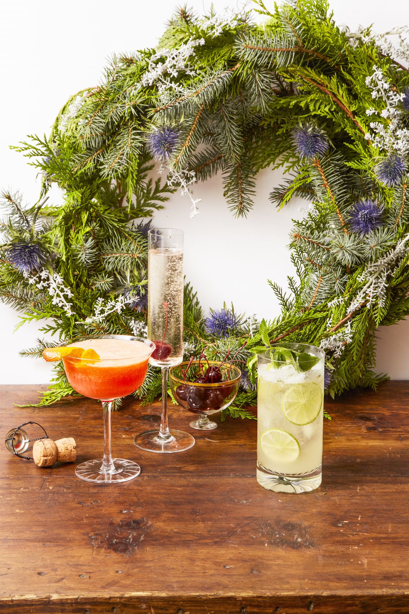 Sparkling Wine Mojito Punch-image