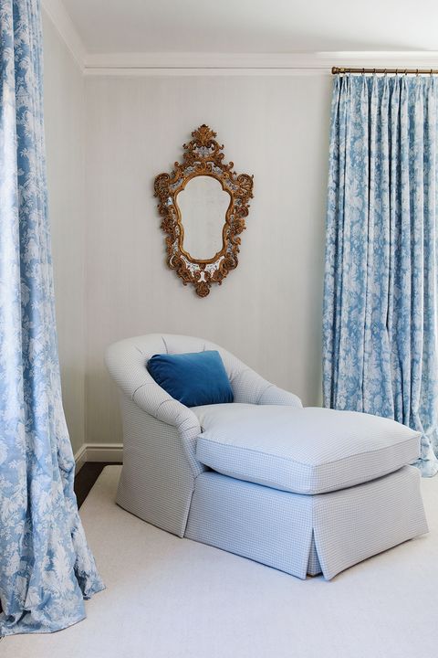 Bedroom, Bed, Furniture, Room, Curtain, Interior design, Blue, Property, Bed frame, Wall, 