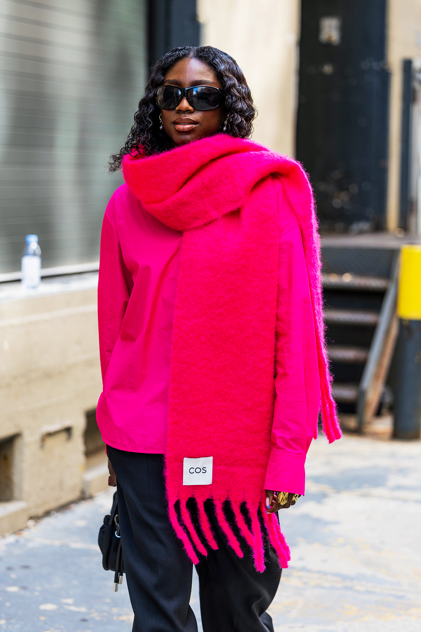 WOMEN FASHION Accessories Shawl Pink discount 71% H&M shawl Pink/Multicolored Single 
