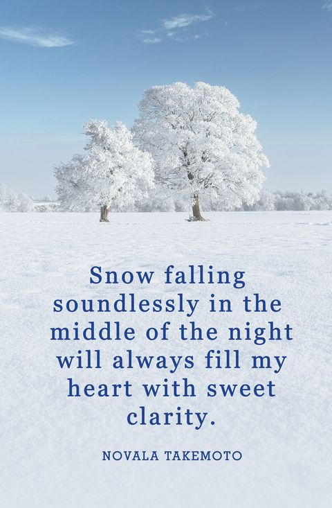 sentences about winter season
