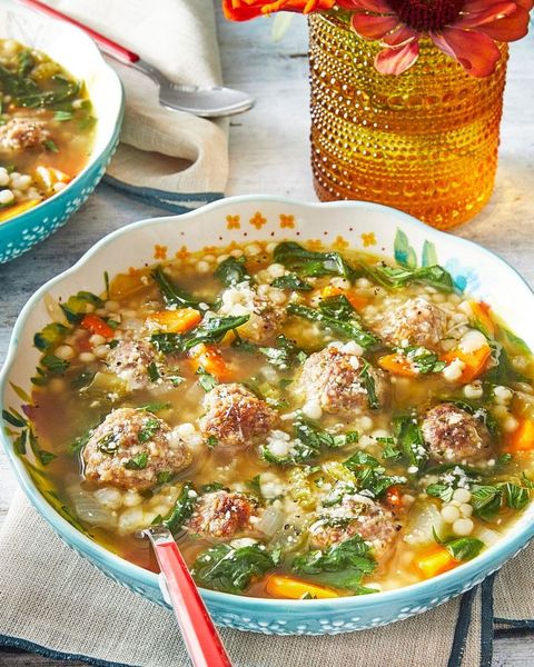 italian wedding soup with meatballs