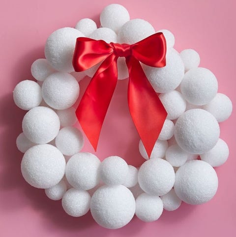 christmas crafts for kids snowball wreath