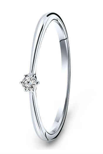 witgouden verlovingsring met diamanten van diamonde via siebel juweliers