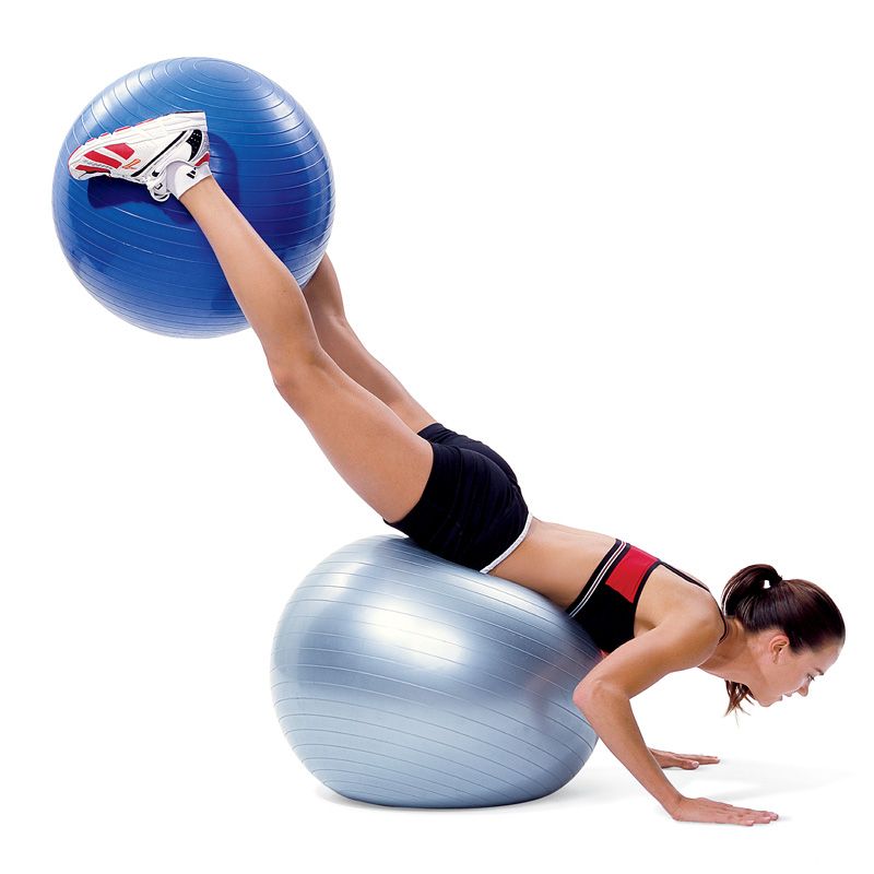 flat exercise ball
