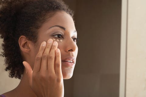 Woman Applying Makeup