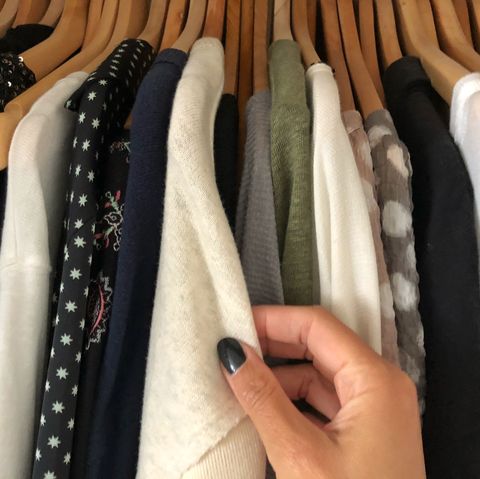 woman choosing what to wear