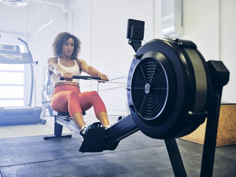 woman in a cross training gym