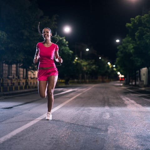 running at night running at night