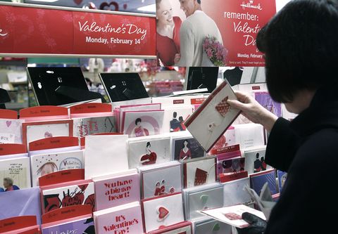 shoppers prepare for valentines day