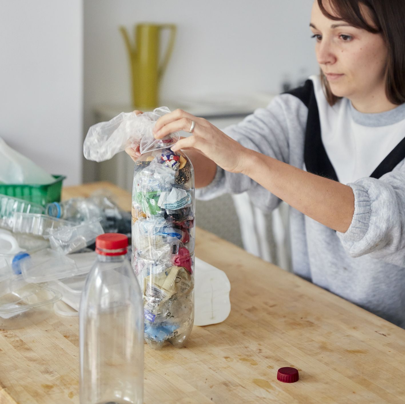Give Your Plastic Trash a New Life By Building With 'Ecobricks'