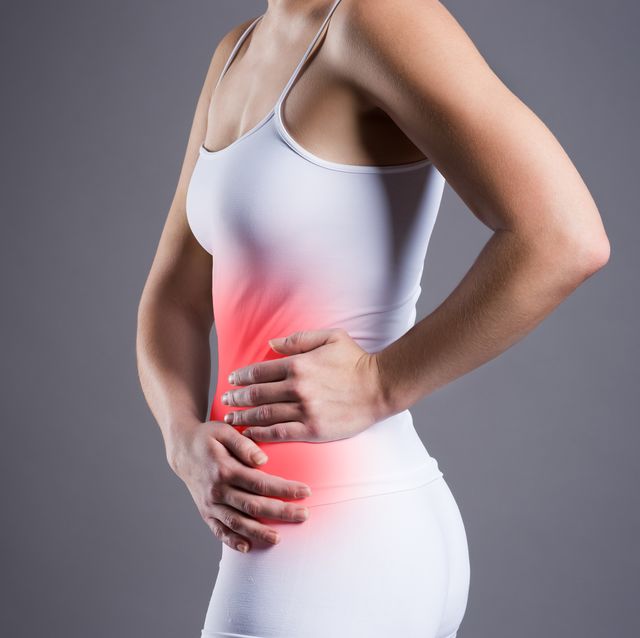 woman with abdominal pain