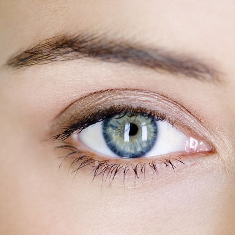 woman's eye, close up