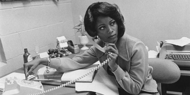an african american office worker takes a phone call, usa, circa 1975 photo by fpgarchive photosgetty images