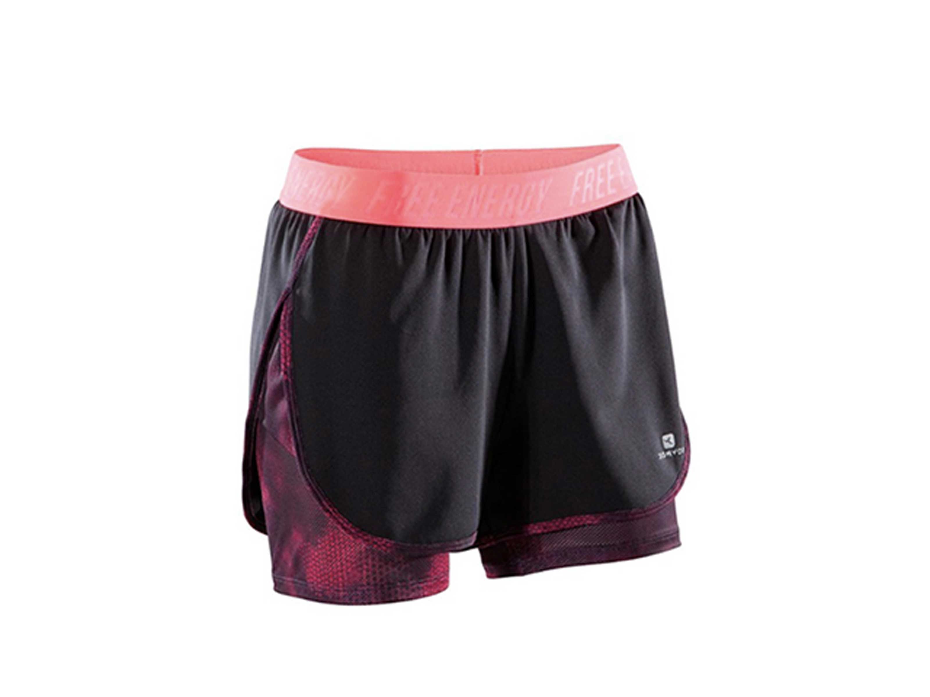 adidas two in one running shorts