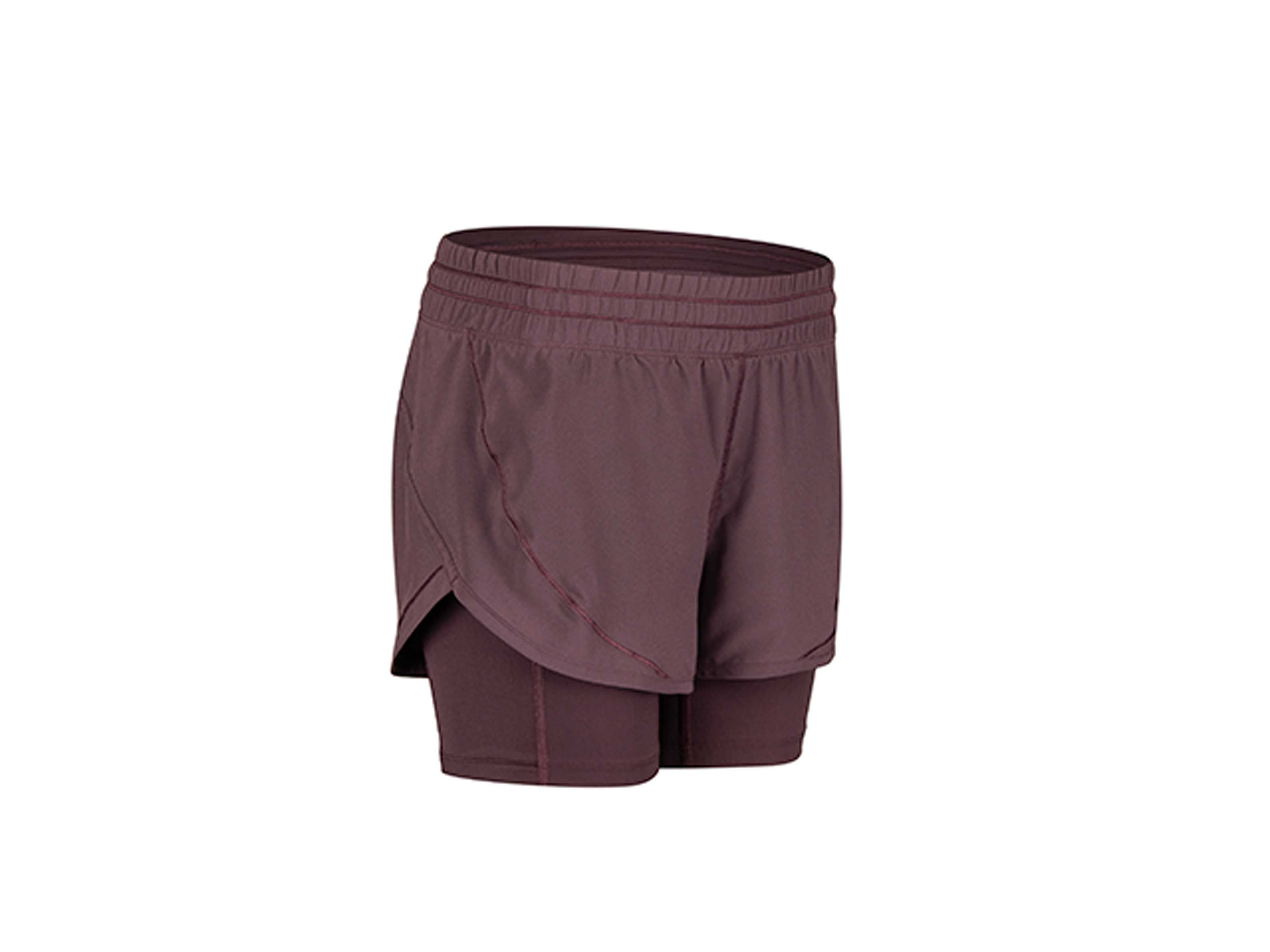 double layer running shorts ladies