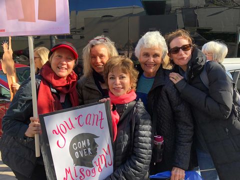 isabel at the 2017 women's march