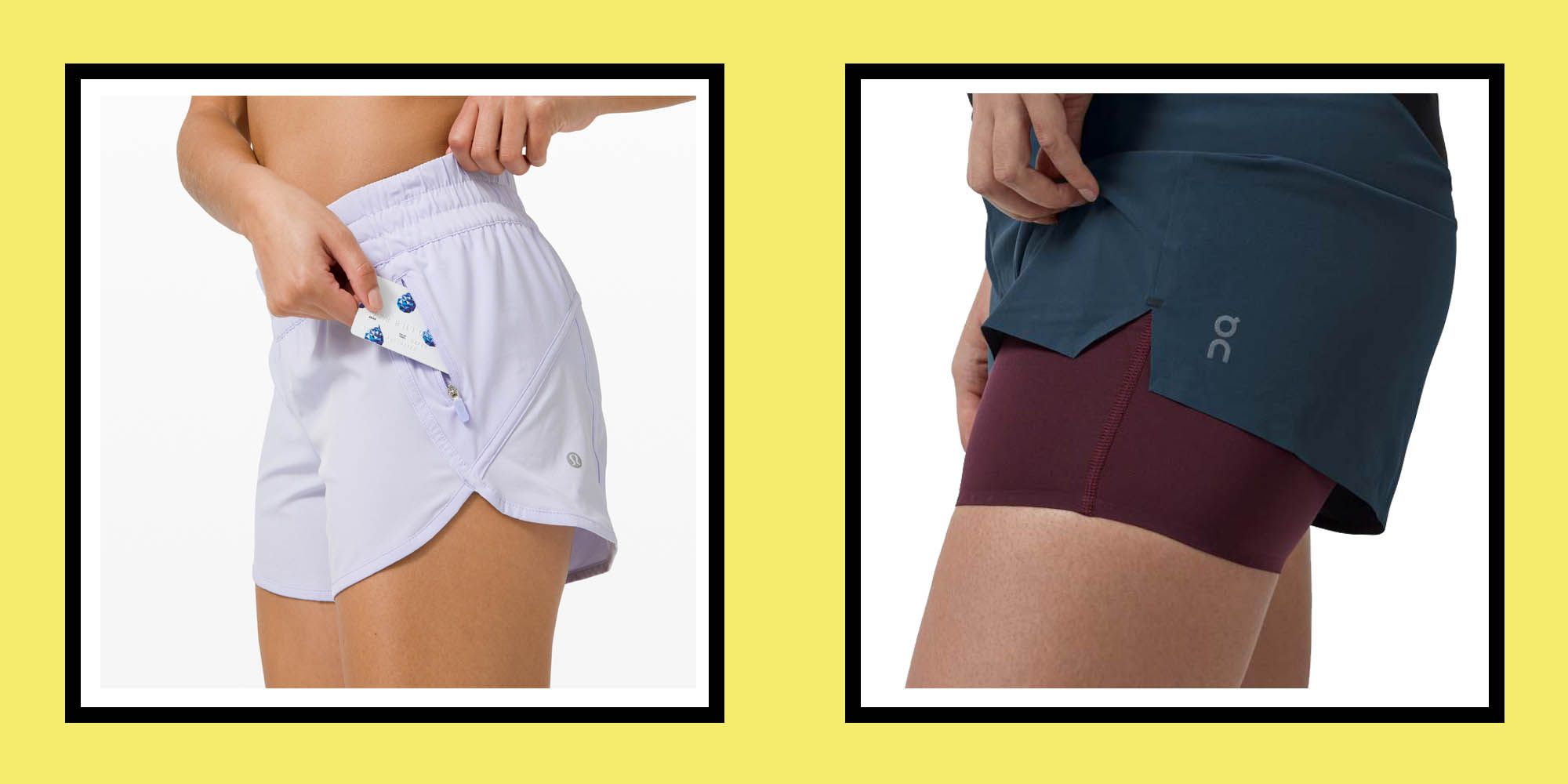 ladies knee length running shorts