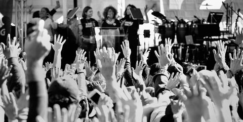 Crowd, People, White, Photograph, Black-and-white, Monochrome, Monochrome photography, Audience, Event, Photography, 